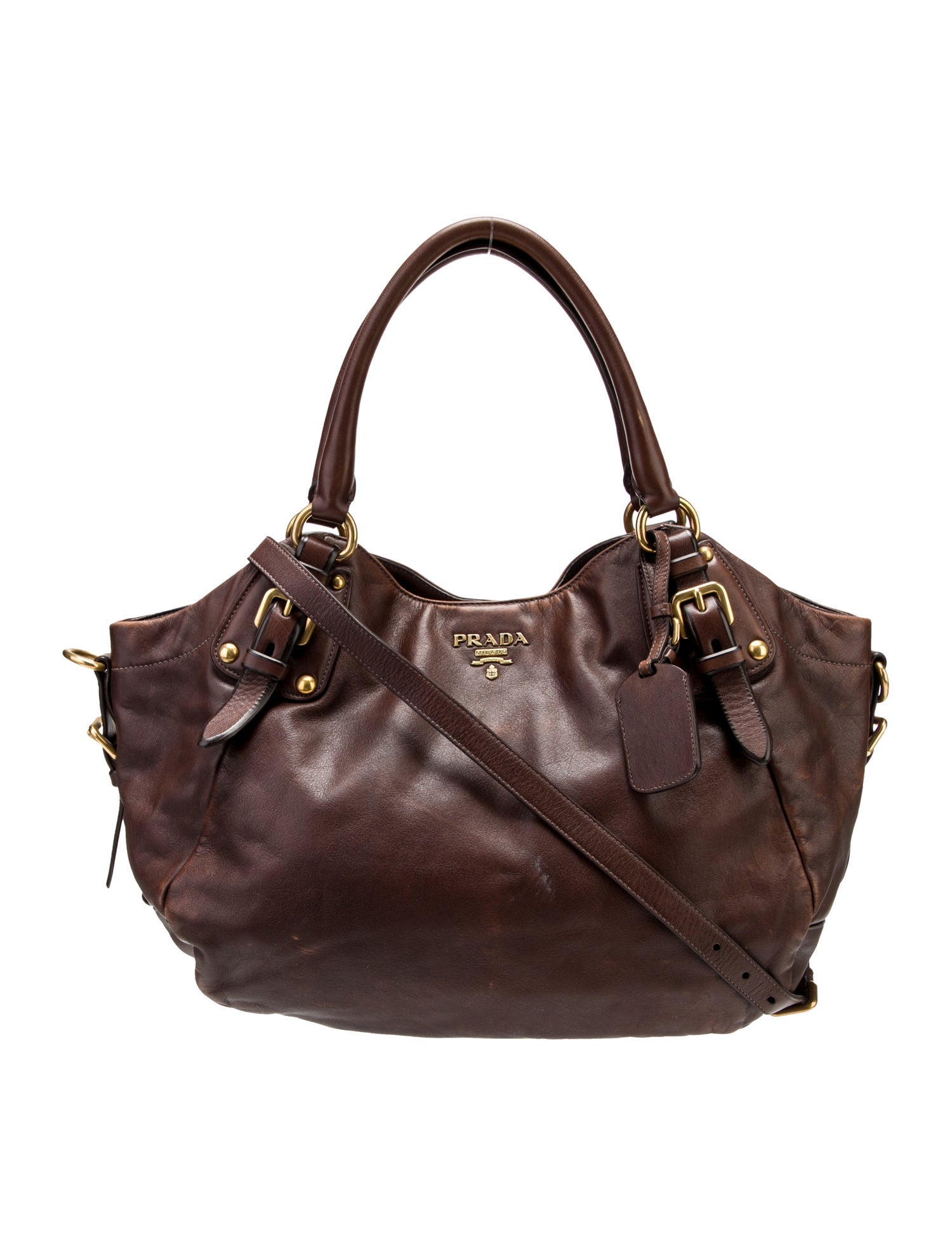 Prada Signature Top Handle Bag