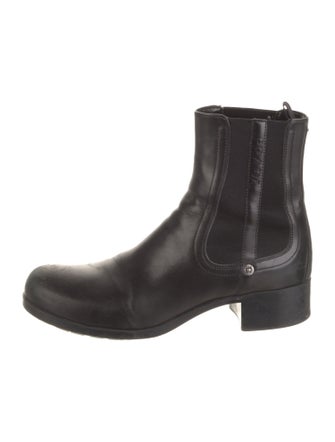 Prada Leather Chelsea Boots