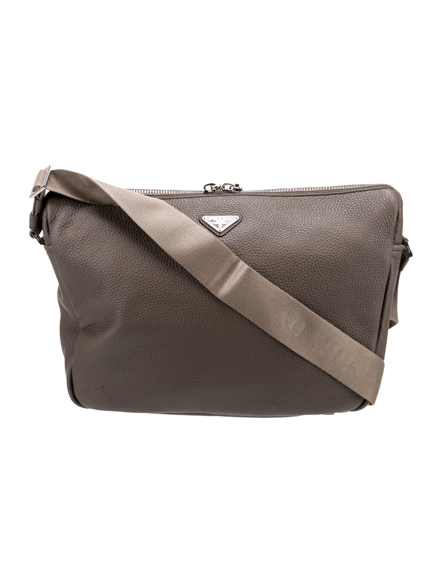 Prada Vitello Daino Leather Messenger Bag Medium