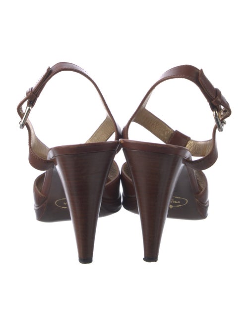 Prada Leather T-Strap Pumps