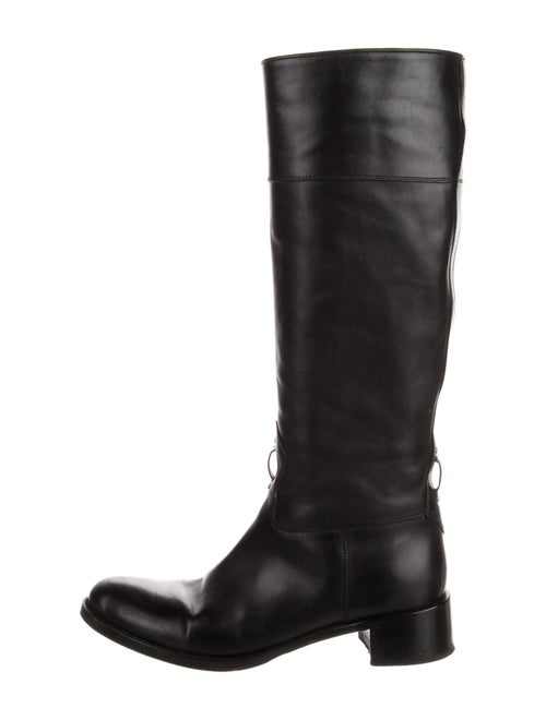 Prada Leather Riding Boots