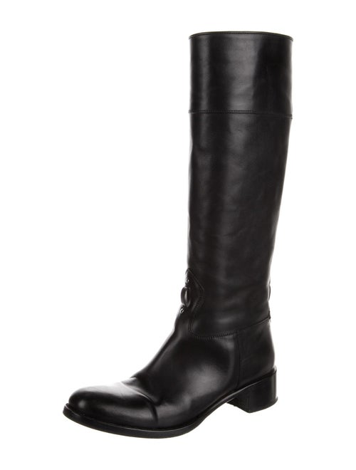 Prada Leather Riding Boots