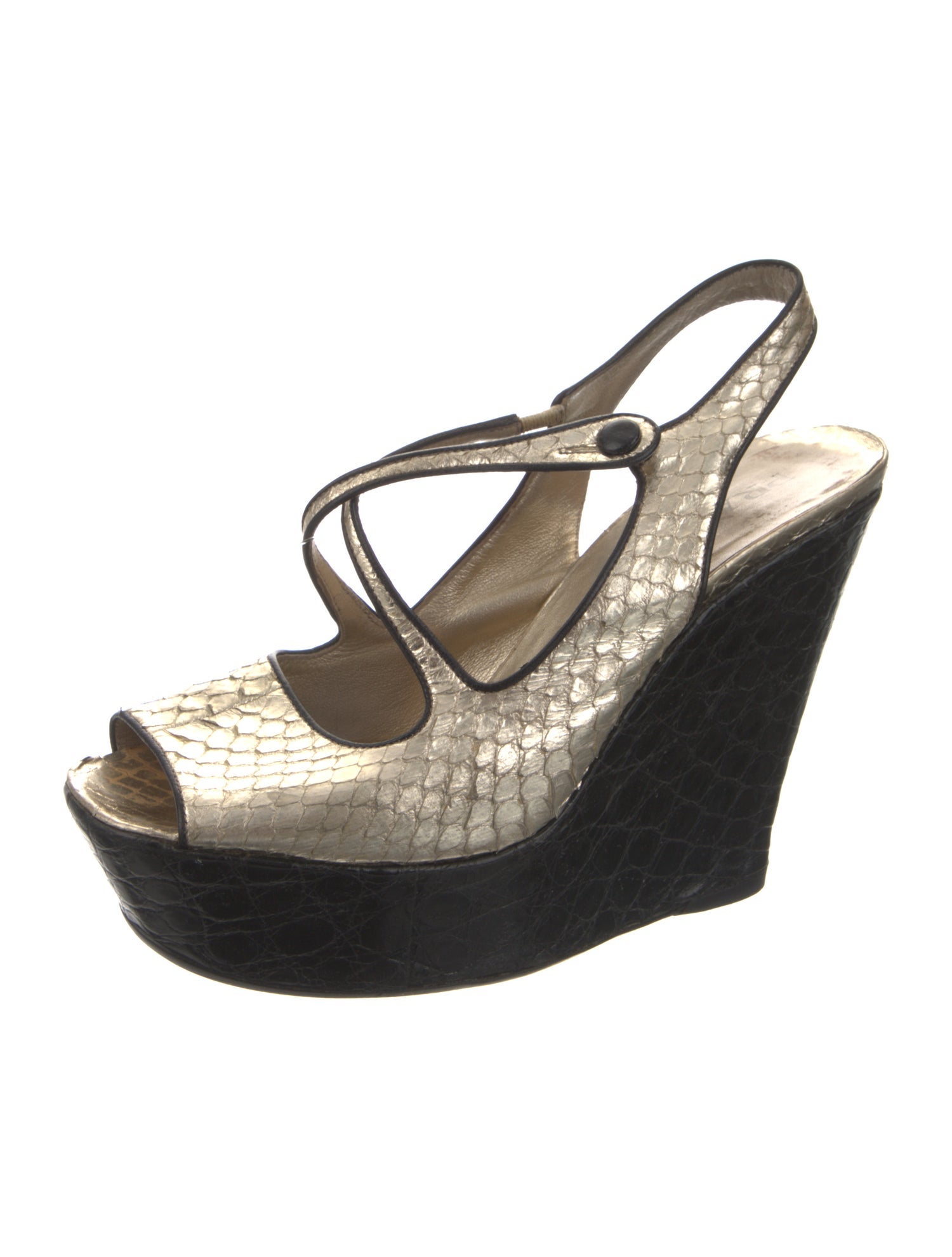 Prada Snakeskin Animal Print Espadrilles