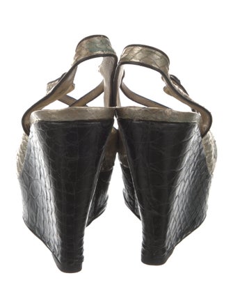 Prada Snakeskin Animal Print Espadrilles