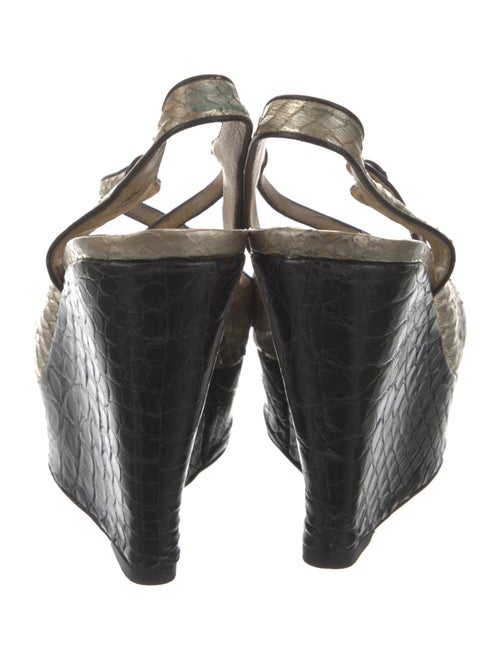 Prada Snakeskin Animal Print Espadrilles