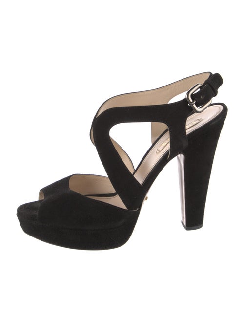 Prada Suede Slingback Sandals