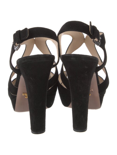 Prada Suede Slingback Sandals