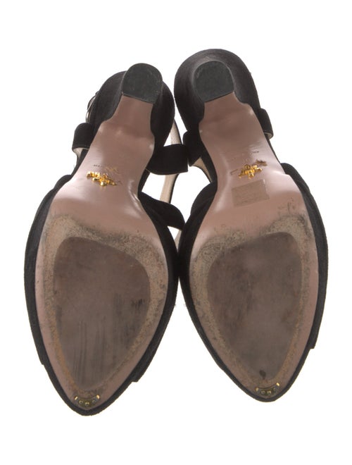 Prada Suede Slingback Sandals