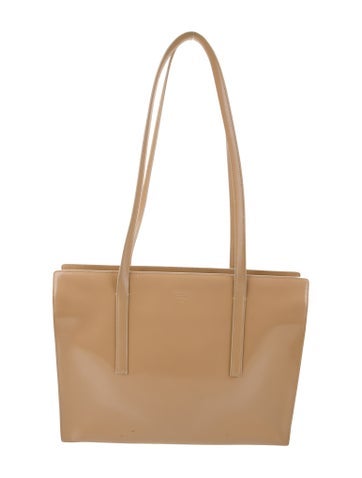 Prada Totes Spazzolato Leather Tote Vintage