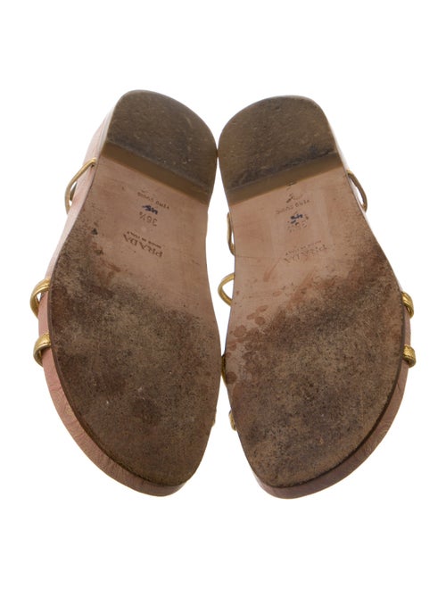 Prada Leather Slingback Sandals