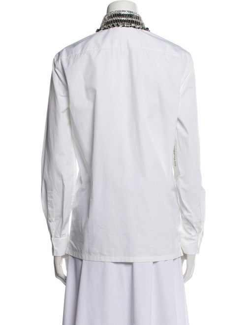 Prada 2022 Holiday Button-Up Top