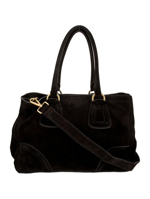 Prada Scamosciato Suede Shoulder Bag