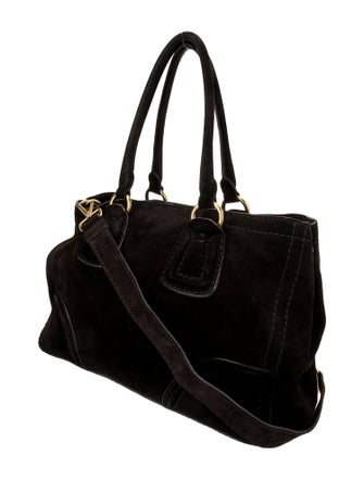 Prada Scamosciato Suede Shoulder Bag