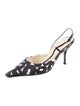 Prada Printed Slingback Pumps
