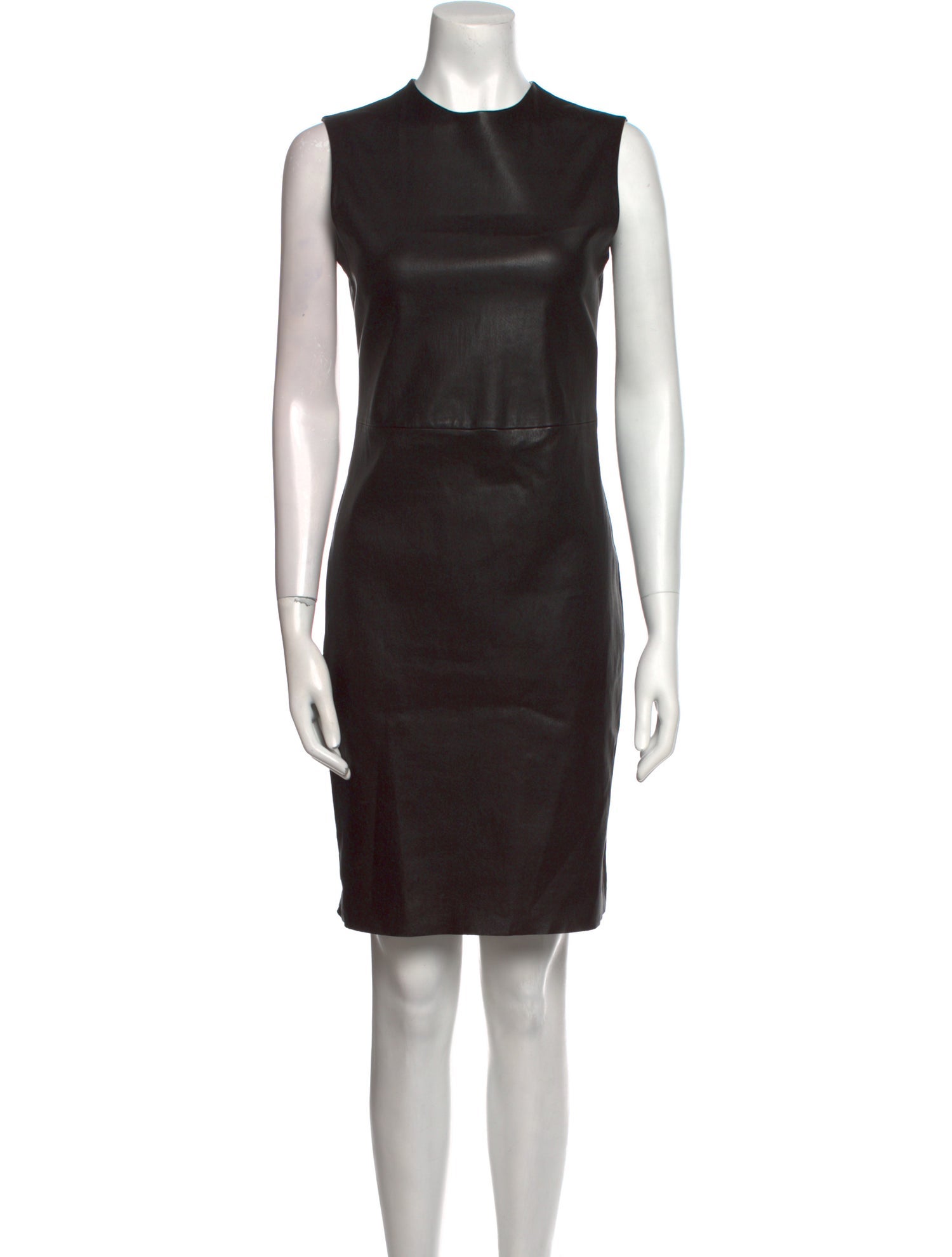 Prada Lambskin Knee-Length Dress