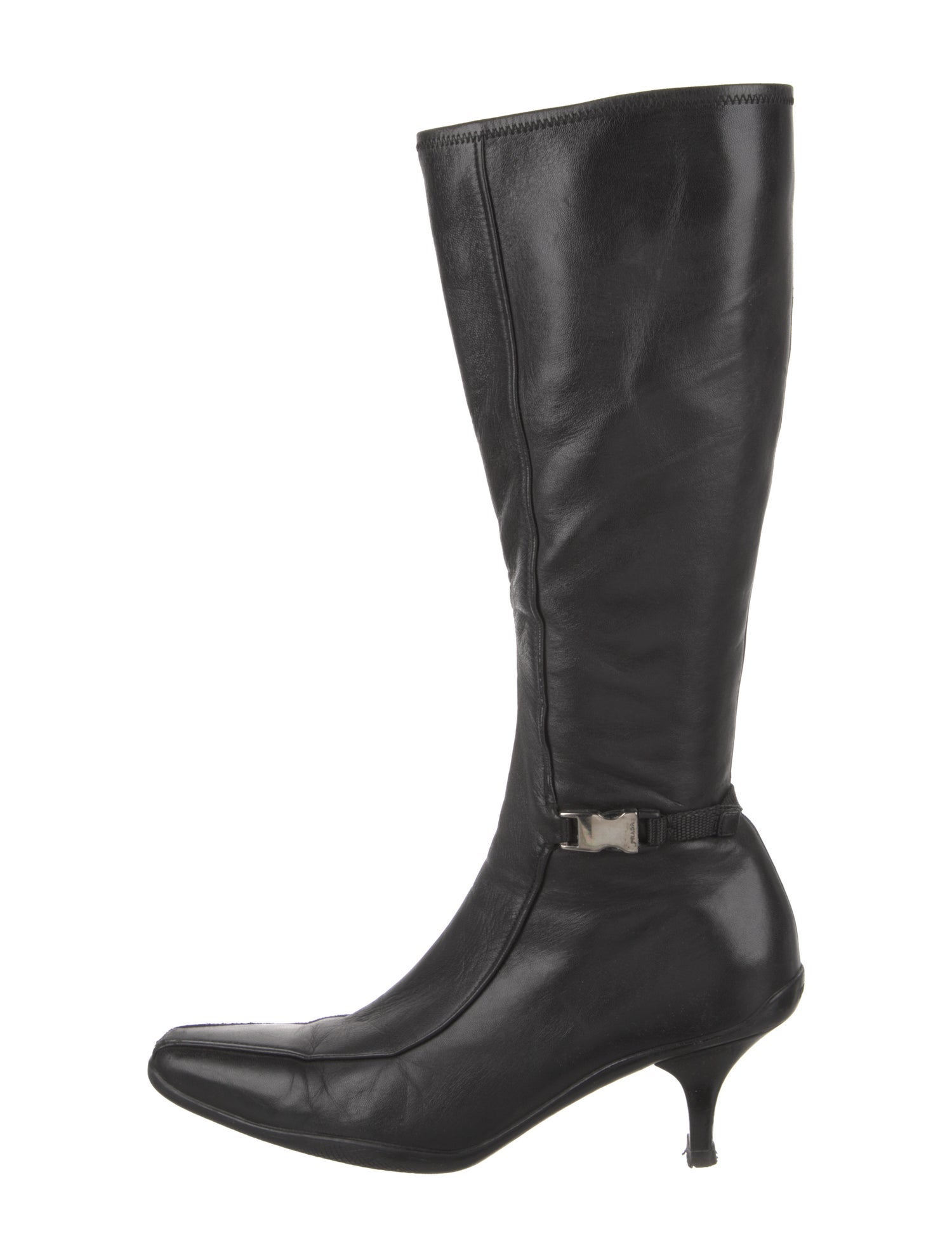 Prada Leather Rain Boots