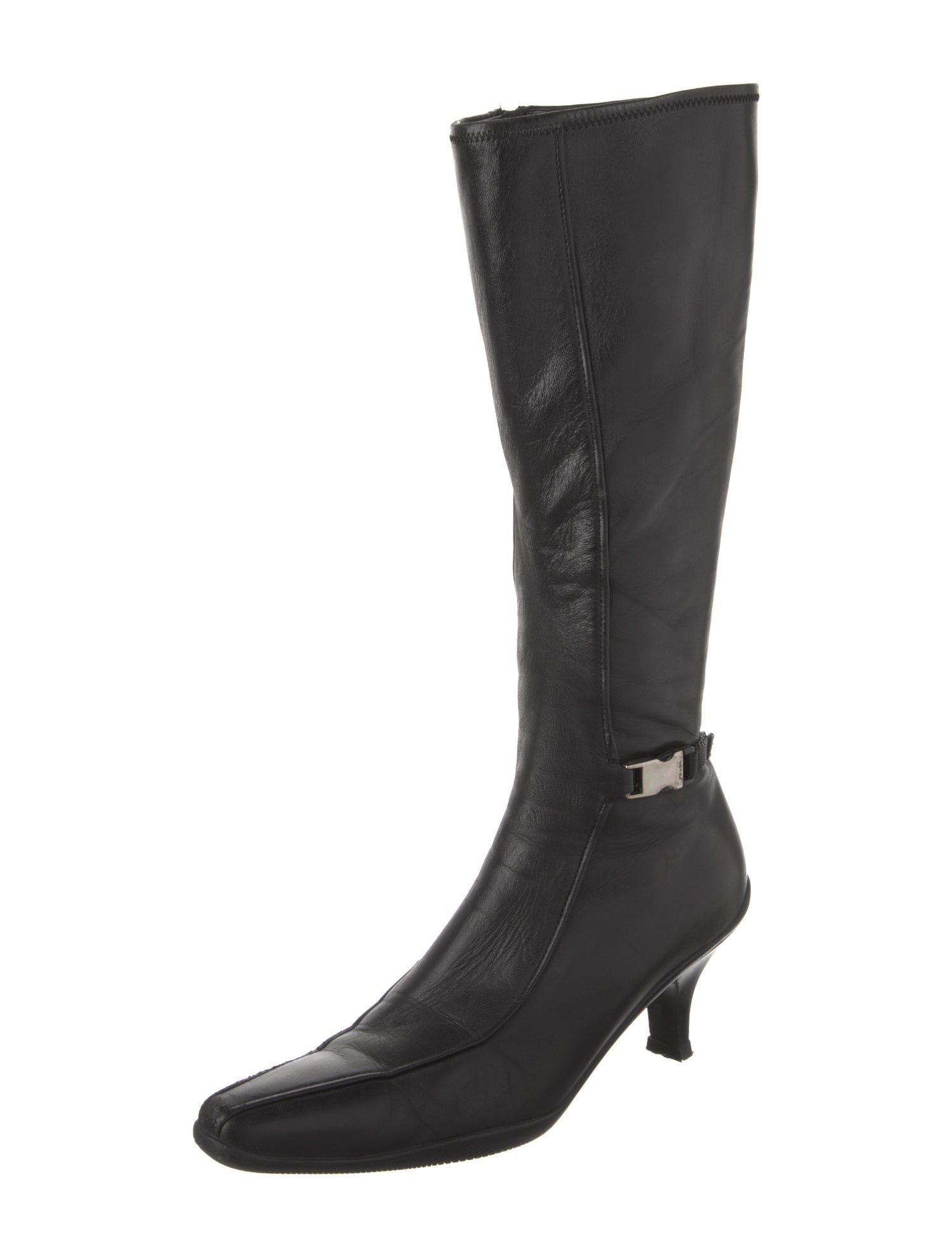 Prada Leather Rain Boots