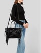 Prada Glace Calf Leather Twin Pocket Fringe Large