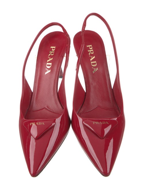 Prada Patent Leather Slingback Pumps