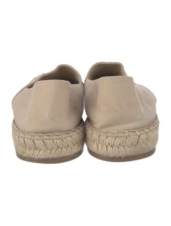 Prada Canvas Embroidered Accent Espadrilles