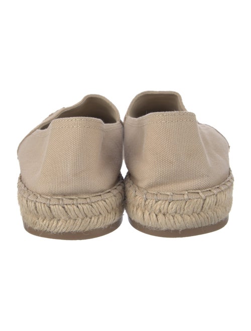 Prada Canvas Embroidered Accent Espadrilles