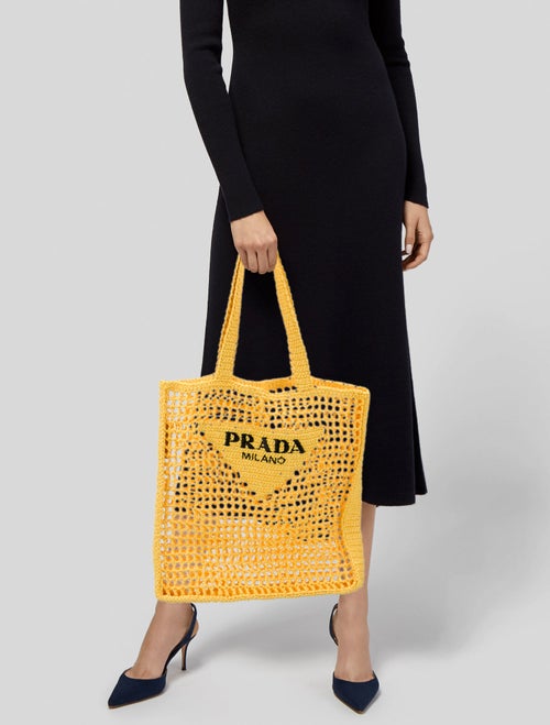 Prada Raffia Grass Tote