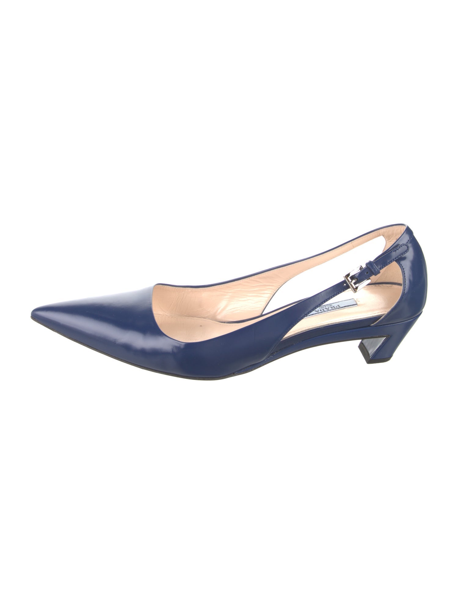 Prada Patent Leather Slingback Pumps