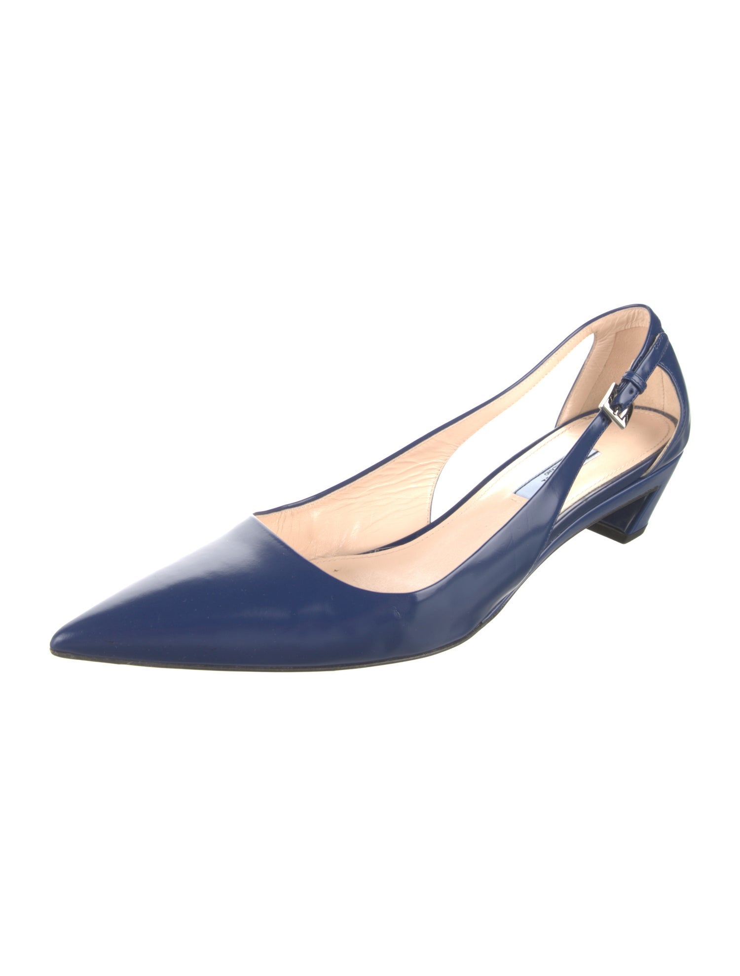 Prada Patent Leather Slingback Pumps