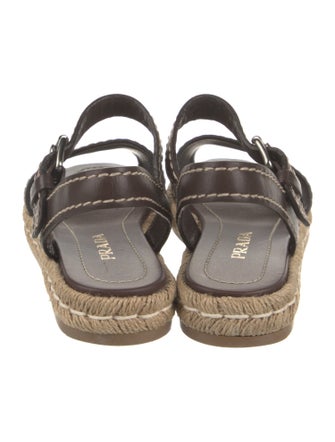 Prada Leather Espadrilles