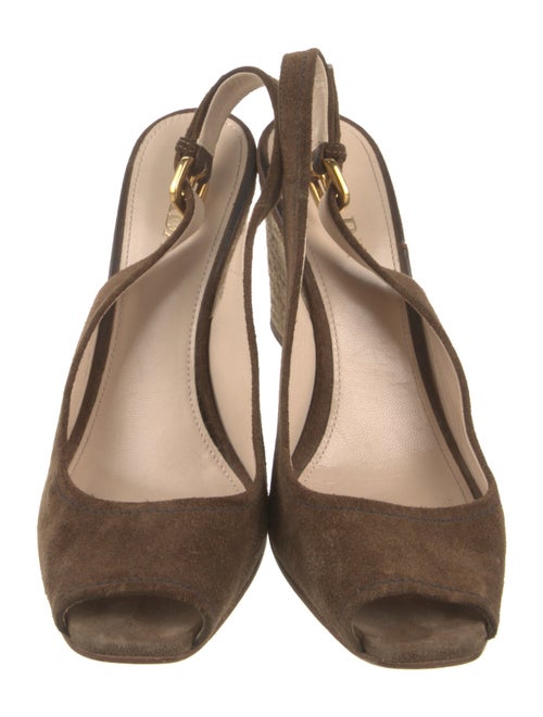 Prada Suede Slingback Sandals