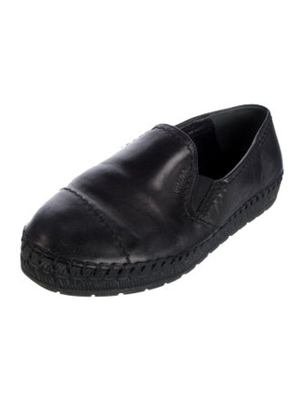 Prada Leather Espadrilles