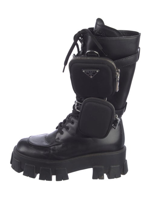 Prada Leather Combat Boots
