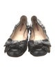 Prada Leather Printed Ballet Flats