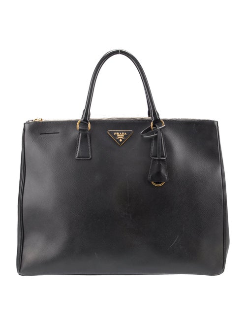 Prada Saffiano Leather Galleria Double Zip XL