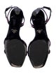 Prada Leather Crystal Embellishments Sandals