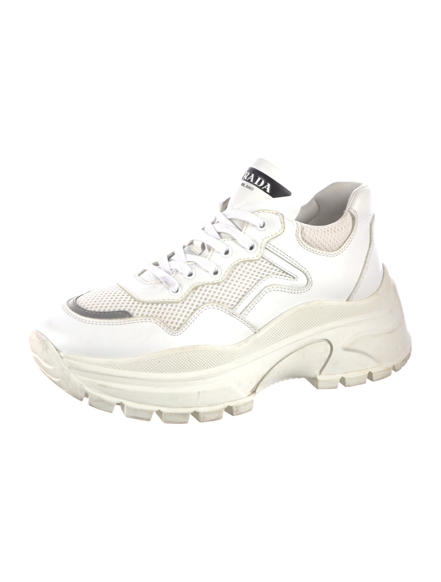 Prada Leather Chunky Sneakers
