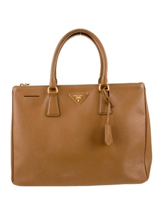 Prada Saffiano Leather Galleria Double Zip Large