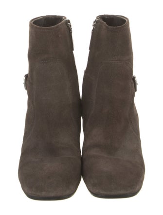 Prada Suede Moto Boots