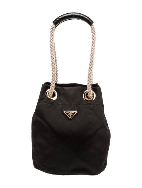 Prada Enameled Metal Triangle Re-Nylon Mariner Small