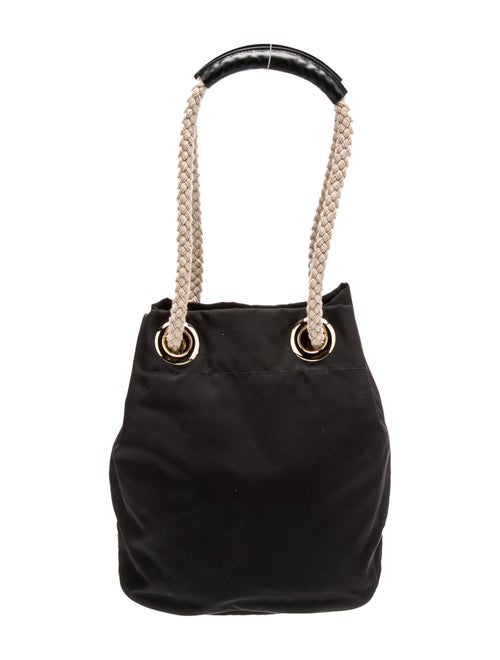 Prada Enameled Metal Triangle Re-Nylon Mariner Small