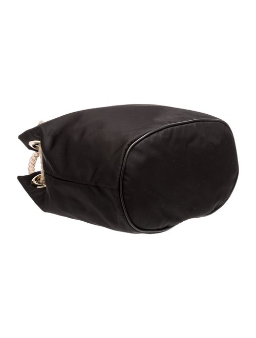 Prada Enameled Metal Triangle Re-Nylon Mariner Small