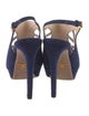 Prada Suede Cutout Accent Slingback Sandals