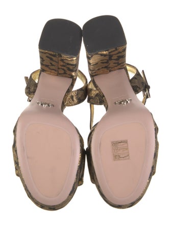 Prada Printed Slingback Sandals