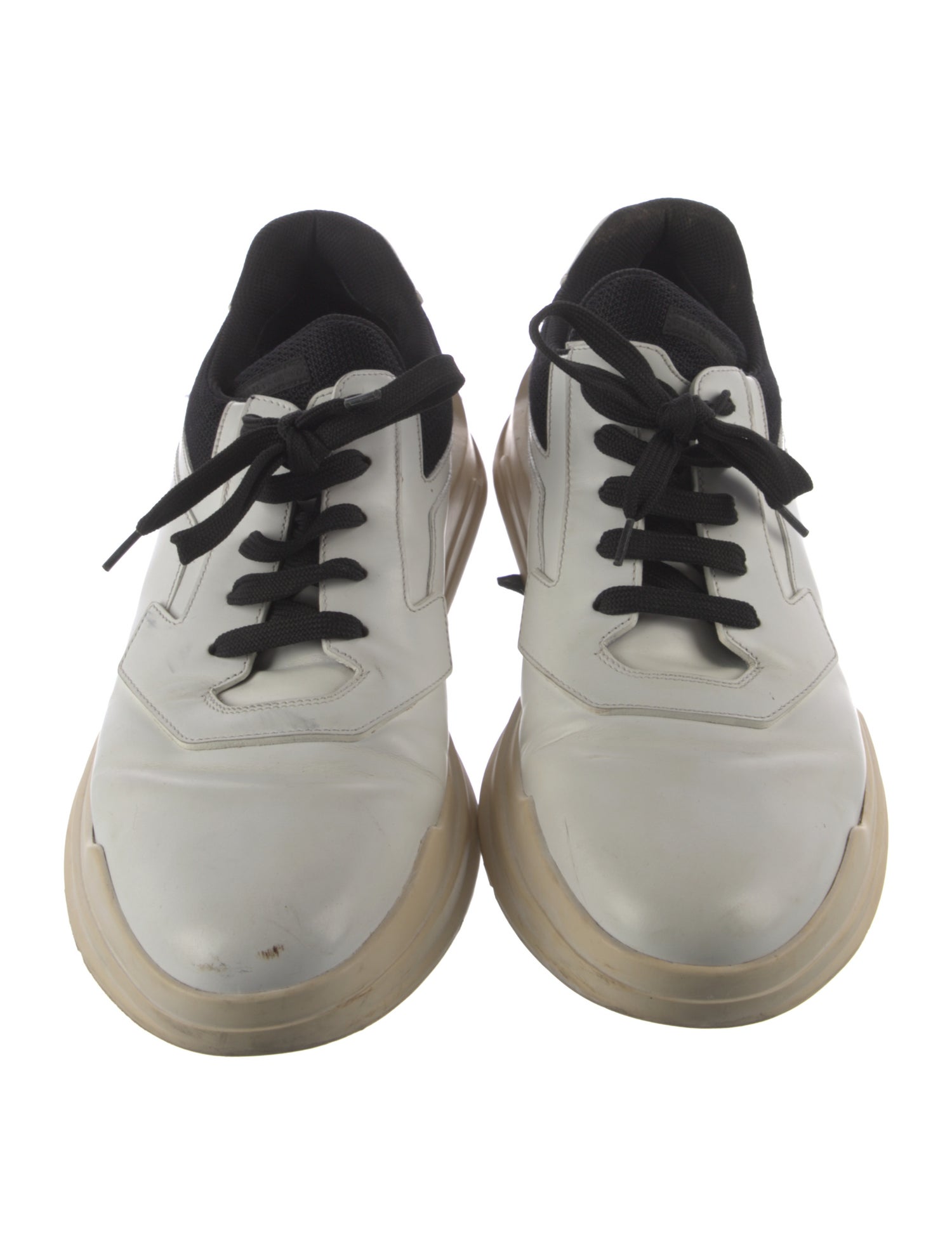 Prada Patent Leather Printed Sneakers
