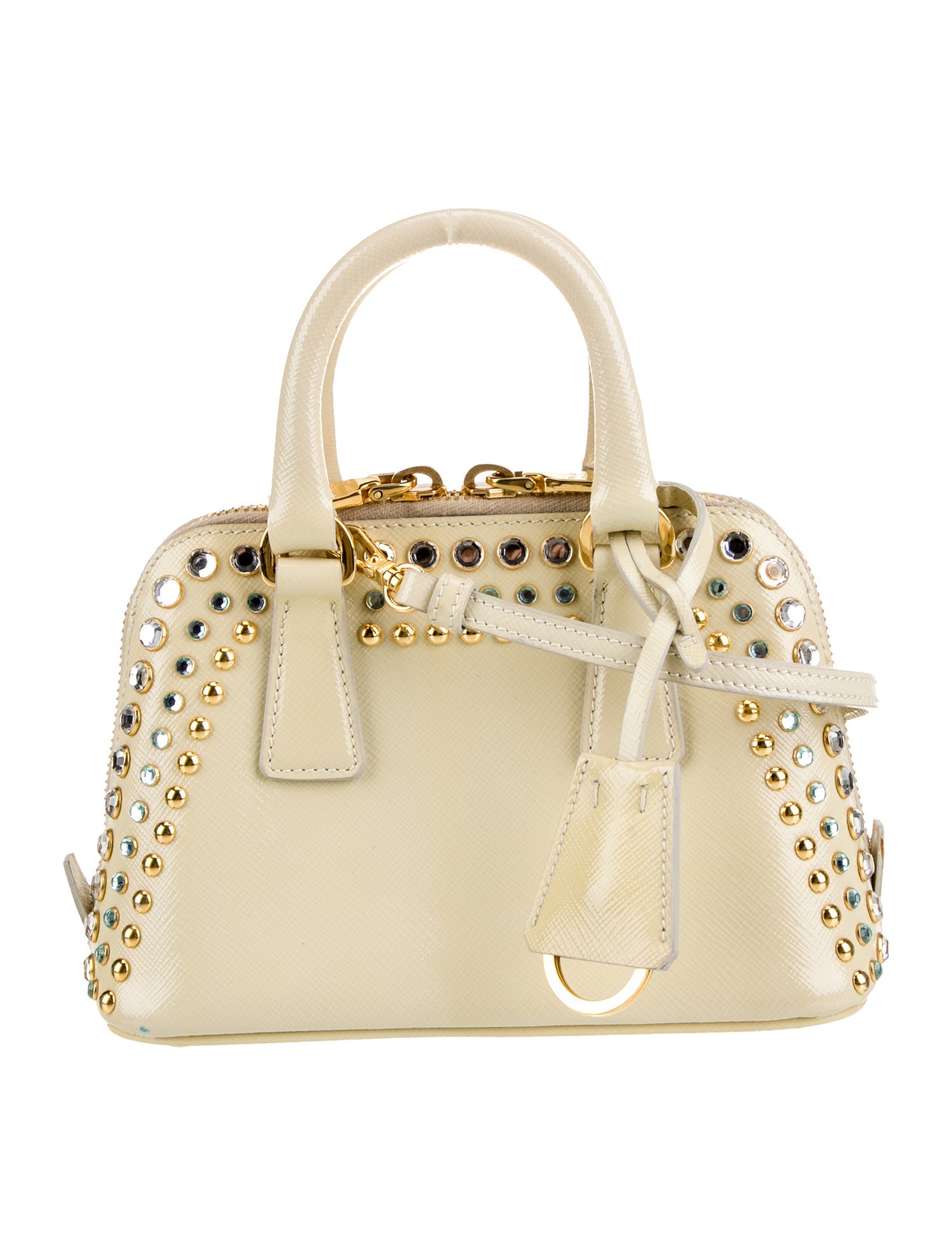 Prada Saffiano Vernice Leather Promenade Small