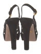 Prada Suede Cutout Accent Slingback Sandals