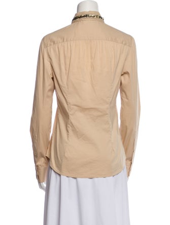 Prada Long Sleeve Button-Up Top