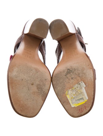Prada Leather Slingback Sandals