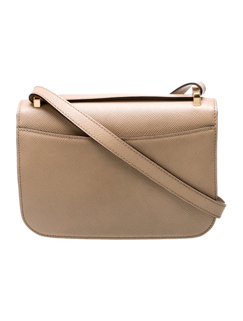 Prada Leather Emblème Leather Shoulder Bag