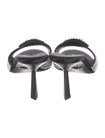 Prada Satin Printed Slides